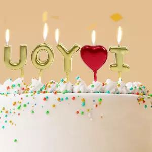 해피니스 레터링 생일초 3p 케이크장식 하트초 오일 생일파티초 LWFKVJWU 케이크초 케익초