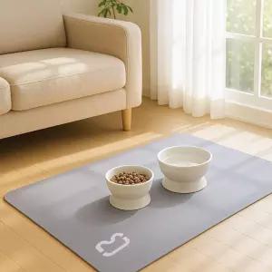 흡수력 규조토 펫 매트 90cmx60cm 음식흘림방지 귀여운디자인 LWFI7WA6 댕댕이식기 냥냥이식기