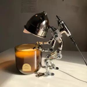 로봇 캔들워머 향초 선물 조명 29cm 워머 침실 무드등 양초 29cm 브론즈 집들이 구리색 인테리어