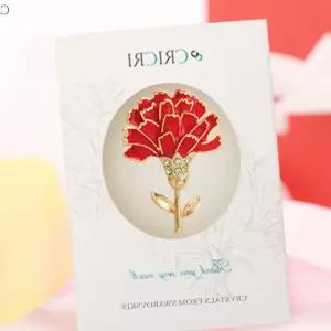 CRICRI 어버이날 선물용 카네이션 브로치 LW8FC4AD 카네이션브로치 스승의날선물