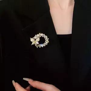 다양한 여성 여자 패션 진주 꽃 브로치 브로찌 LWFDFB24 옷핀 패션브로치