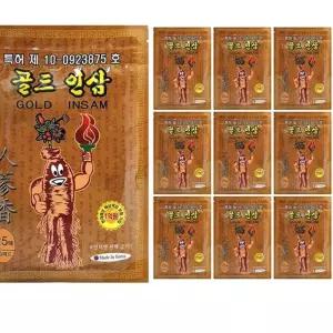 골드인삼 25매 10팩 붙이는 건강패드 찜질팩 손목 응급용품 LWE3738A 통증패치 어깨파스