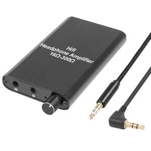 LVY 휴대용 헤드폰 앰프 3.5MM 오디오 충전식 2단계 GAIN 스위치 HIFI 앰프 MP3/4 휴대폰 컴퓨터 및 다양한 디지털 기기 호환