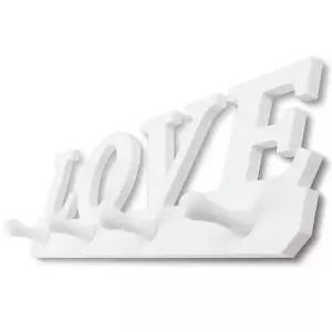 LOVE 4구 후크 디자인 벽걸이 후크 부착식 행거 고리
