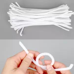미술 공예재료 모루 흰색 30cm 100개입 선물박스 LWBE5E07 트리만들기 핸드공예