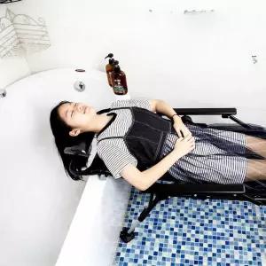 성인 샴푸의자 휴대 병원 방수 베드 접이식목욕의자 눕는 샴푸체어 안락 PP