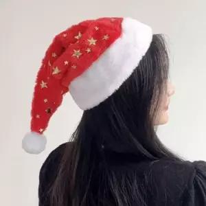 산타모자 반짝별 예쁜산타모자 데코용품 크리스마스홈파티 LWD58DFF 이벤트코스튬 교회이벤트