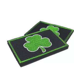 찍찍이 밀리터리 패치 와펜 클로버 7.5x5cm 컴퓨터자수 LW8755FB 오바로크 군인용품