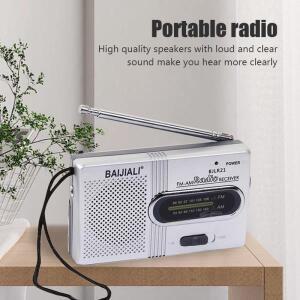 BC-R2 휴대용 레트로 라디오 텔레스코픽 안테나 스피커 미니 야외 듀얼 밴드 AM FM 음악 플레이어 수신기