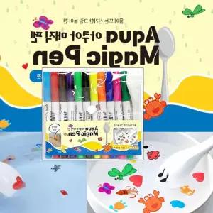 아쿠아 매직펜 11색+스푼포함 그림물놀이 LWC5FEED 욕조놀이 공예품