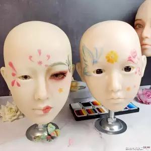 페이스 얼굴마네킹 메이크업 두상 자격증 속눈썹 실습용 헤드 헤어모델 화장연습