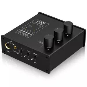 Douk Audio K5 PC DAC 헤드폰 앰프 USB 및 광 입력 지원 디지털-아날로그 변환기 DSD256 - 스피커 Mac