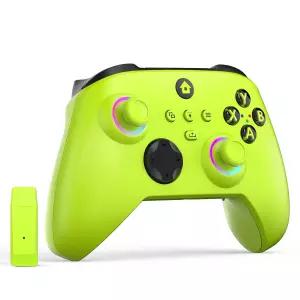 Xbox One Series X/S PC용 W O 무선 컨트롤러 RGB LED 조명 매핑 가능한 버튼 2.4GHz 지원GHZ 어댑터