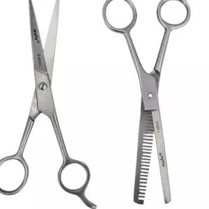 마하 셀프미용 헤어커팅가위+숱가위 2개 세트 MAHA LWFJL6LE HAIR CUTTING