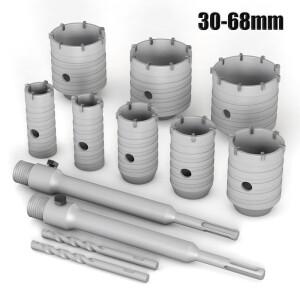 SDS 빅  포함 콘크리트  쏘 콘크리트 벽돌 벽 드릴링용 30-68mm 200mm 4 개