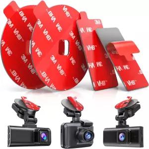 Dash Cam용 4개입 접착 패드 흡착 컵 내열성 마운팅 테이프 Dashcam 마운트 교체용 스티커 양면 원형