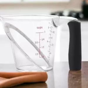 위에서보는사선계량컵앵글플라스틱비커250ml LWFHGAV8 위에서보는계량컵 눈금컵