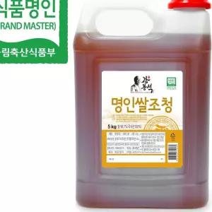 강봉석조청 명인 쌀조청 5KG 올리고당 LWFG9RSM 조미료 물엿