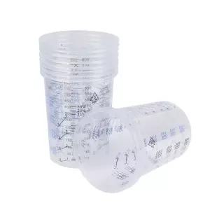 일회용 페인트 혼합 투명 공구 보정 그림 냄비 도구, 송진 50개 비율 600ml 발송