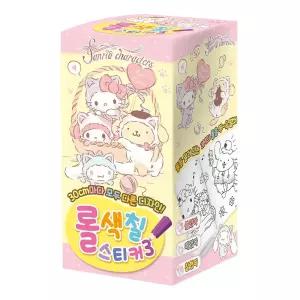 학산문화사 색칠놀이 산리오캐릭터즈 롤 스티커 NO.3 디자인 팬시 소품꾸미기 데코 꾸미기 다이어리꾸미기