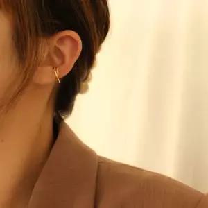 심플 슬림 더블 라인 이어커프 귀찌 귀걸이