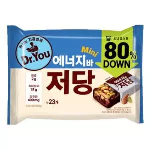 오리온 닥터유 에너지바 저당 미니 324g x 4개 다이어트 견과류바