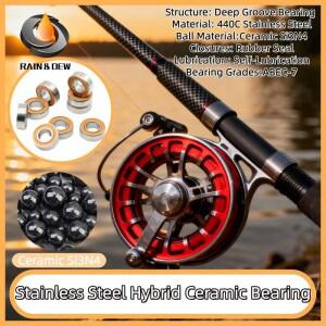 1Pcs SMR105 2RS CB ABEC-7 LD 스텐 하이브리드 세라믹 베어링 5x10x4mm 그리스 없음 고속 터닝