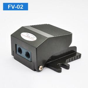 FV-02 2 웨이 위치 풋  페달 밸브 도구 PC 커넥터가있는  1/4BSP 나사 식