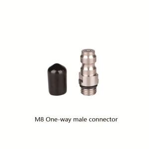 HPA M8 체크밸브 단방향 포스터 8mm 남자용 퀵 커플 가스 실린더 리필 충전 피팅  페인트 소프트볼 컴프레