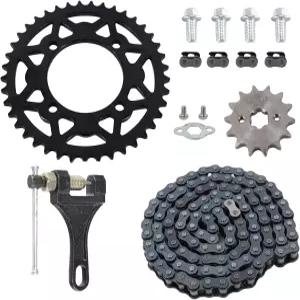 Relibupdater 428 체인 세트 76mm 41 톱니 뒷스프로킷 앞 14 중국산 50cc 피트 더트 트레일 쿼드 모터