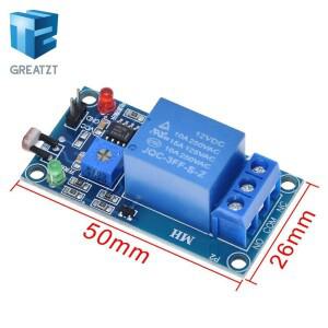 Arduino 용 5V 12V 광 센서 스위치 LDR 포토 레지스터 릴레이 모듈-광 감지 감광 보드
