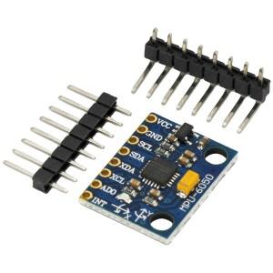 GY-521 MPU-6050 3축 아날로그 자이로스코프 센서  가속도계 모듈 IIC I2C 아두이노 쿼드콥터 드론용 3-5V