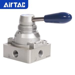 AirTAC 기존  핸드 레버 밸브 4HV210-08/230-10/410-15/430-20 4/3 4/2 웨이 수동 로터리