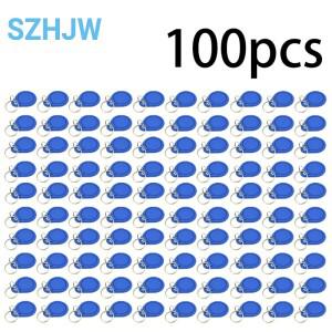 10-100pcs 13.56mhz IC UID RFID 키 체인 반복 지우기 엘리베이터 유도 스마트 버클 커뮤니티 게이트  액세