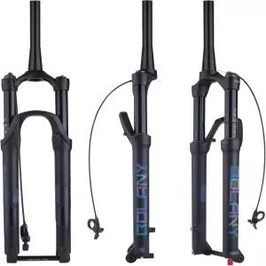 BOLANY 27.5/29인치 부스트 스루 바이크 서스펜션 에어 포크 15 * 100/110mm 축 1-1/8인치 테이퍼드 MTB