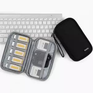 휴대용 여성 남성 디지털 파우치 가방 보관 정리 수납 충전기 보조배터리 usb 다용도 멀티 케이블 여행