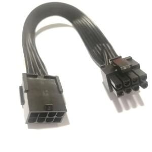 PCI-E PCIe 그래픽 비디오 디스플레이 카드 GPU 8 핀 암 8P 6 + 2 남성 전원 공급 장치 연장 케이블 18AWG