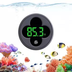 PAIZOO 무선 수족관 온도계 정확도 0.9°F 교체형 배터리 LED 디지털 어항 F/°C 전환 가능 베타 아홀로틀