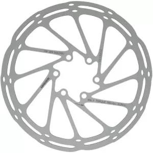 SRAM 센터라인 브레이크 로터 - 203mm 6볼트 실버 메탈 스틸 UCI 레디