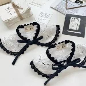 반려견 강아지 카멜리아 반다나 레이스 케이프 1P