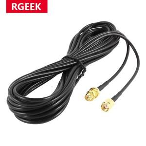 RGEEK 5m RG174 SMA 남성-여성 연장 케이블 동축 Wi-Fi 네트워크 카드 라우터 안테나 용 구리 피더 와이어