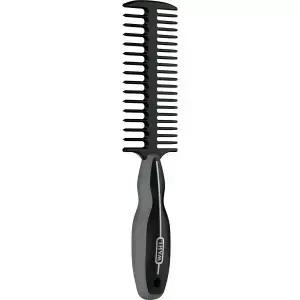 Wahl 전문 동물용 갈기 및 꼬리 브러시 858708 블랙 말 손질용 인체공학적 땋기 빗 내구성이 뛰어나고