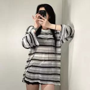 여름 티 여성 2color 스트라이프 긴팔 티셔츠