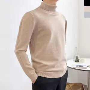 니트티 보들보들 남성 데일리 베이직 목폴라 반목