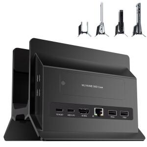 MacBook 도킹 스테이션 MacBookWindows 노트북과 호환되는 M.2 NVMe 케이스가 포함된 Mac mini용 수직