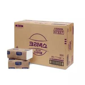 크리넥스 47227 F250VF 드라이셀 250매X20밴드
