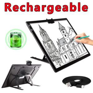 A3/A4 라이트 패드 무선 배터리 구동 박스 Artcraft 트레이싱 아티스트 드로잉 X-ray 용 충전식 보드
