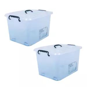 90L 투명리빙박스 대용량 2개 120L 70L