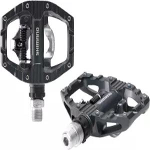 실내 사이클링과 도심 주행을 위한 SHIMANO PD-EH500 SPD 플랫 양면 자전거 페달