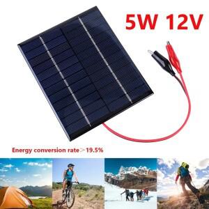 방수 태양 전지 패널 야외 DIY 충전기 폴리 실리콘 에폭시 9-12V 배터리 충전 도구 10W 5V